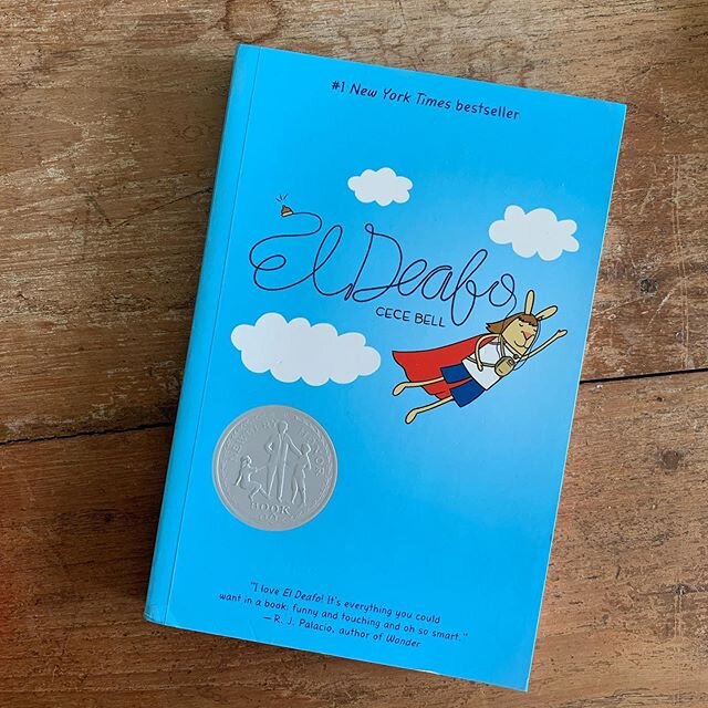 We had wish listed @cecebell&rsquo;s El Deafo for a while and quickly got it when @lightroombookstore shared a picture with us last month. This fabulous graphic novel tells the story of Cece, who is starting a new school and is nervous. Not just beca